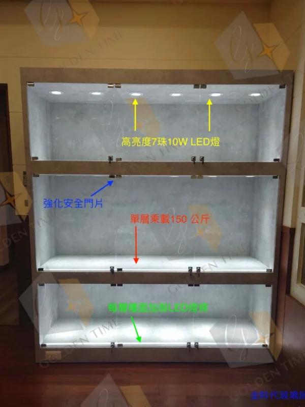 01-單層載重150公斤重量級GK模型櫃