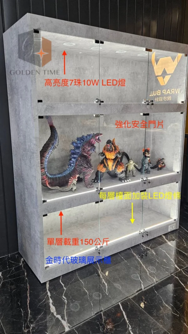 01-單層載重150公斤重量級GK模型櫃