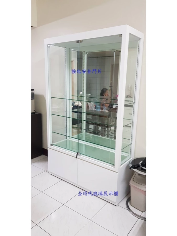 09-單層載重50公斤.4尺高亮度LED條燈多功能精品展示櫃