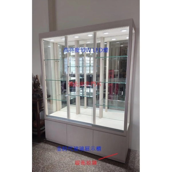 09-高亮度5尺LED玻璃展示櫃