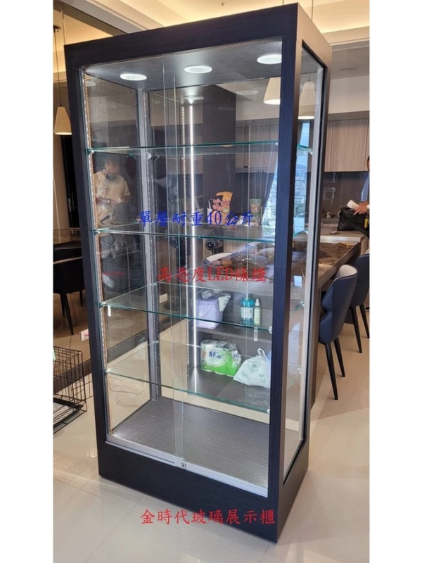 12-單層可耐重40公斤LED條燈櫃