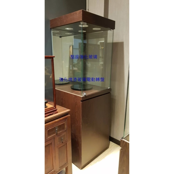 01-全強化LED電動轉盤精品展示櫃