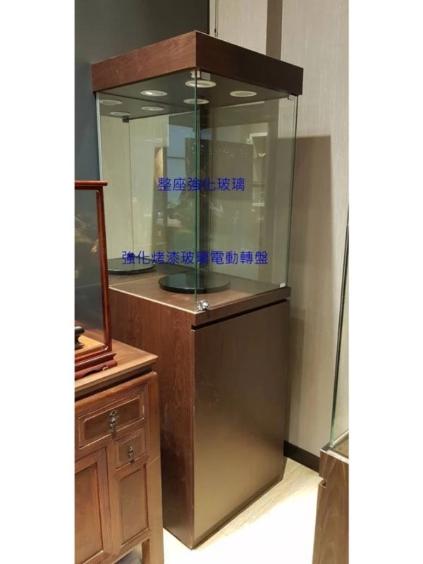01-全強化LED電動轉盤精品展示櫃