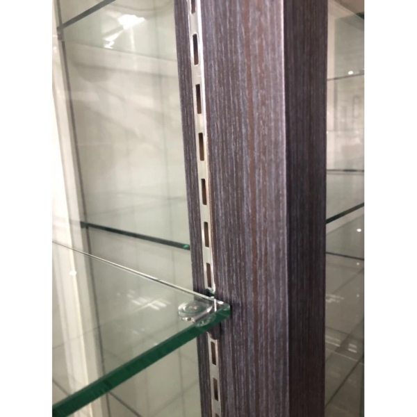 13-單層可耐重40公斤重柱型LED條燈精品展示櫃