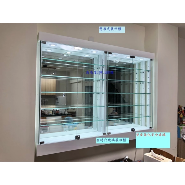 01-全強化懸吊式LED展示櫃