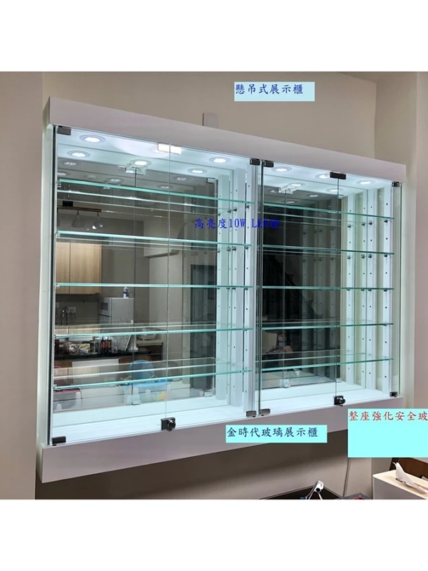 01-全強化懸吊式LED展示櫃