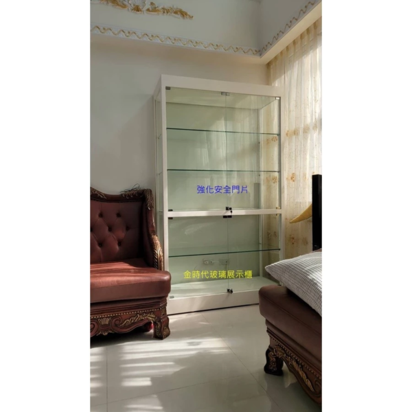 13-強化門片4尺LED條燈精品展示櫃