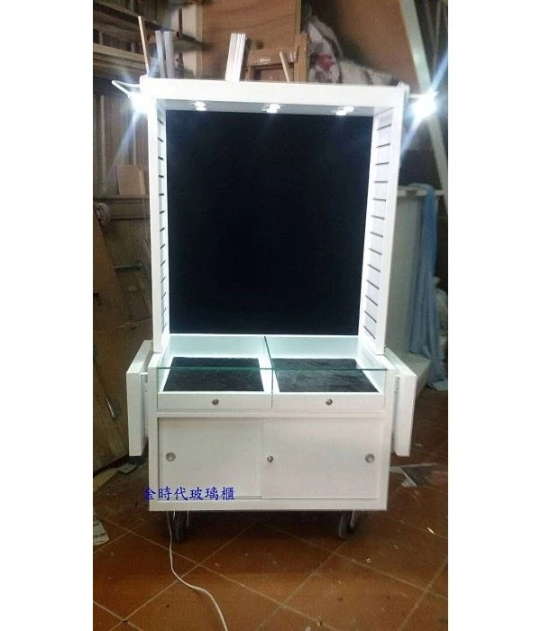 02-多功能全強化玻璃櫃飾品車