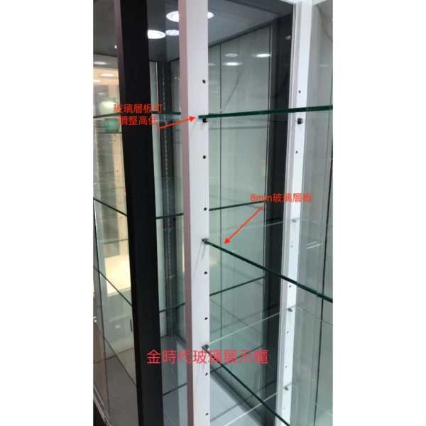 08-4尺LED條燈精品展示櫃